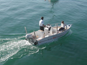 bote com motor de popa / de pesca esportiva