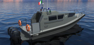 barco-patrulha / barco de trabalho / barco de passageiros / barco salva-vidas