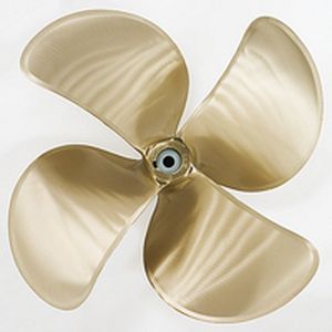 hélice para navio / de passo fixo / eixo de hélice / 4 pás