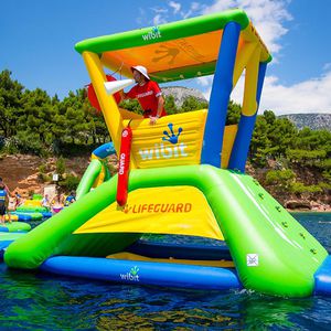 equipamento de diversão aquática toldo de proteção solar / palanque / inflável