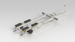 carreta de lançamento na água / de movimentação / para estaleiro naval / hidráulica