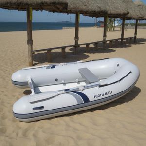 barco inflável com motor de popa / semirrígido / em alumínio / bote auxiliar para iate