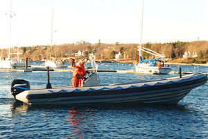 barco utilitário / com motor de popa / barco inflável semirrígido