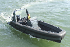 barco-patrulha / com motor de popa / em alumínio / barco inflável semirrígido