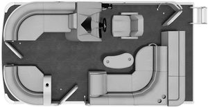 pontoon boat com motor de popa / tri-tube / máx. 8 pessoas