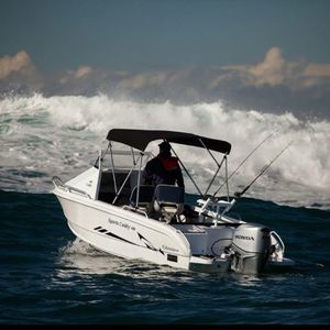 lancha Day Cruiser com motor de popa / open / de pesca esportiva / máx. 5 pessoas