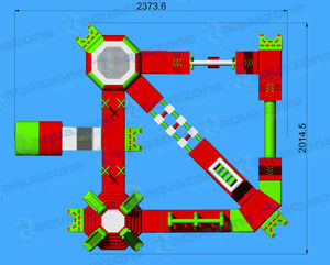 equipamento de diversão aquática parque / inflável / flutuante