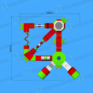 equipamento de diversão aquática parque / inflável / flutuante