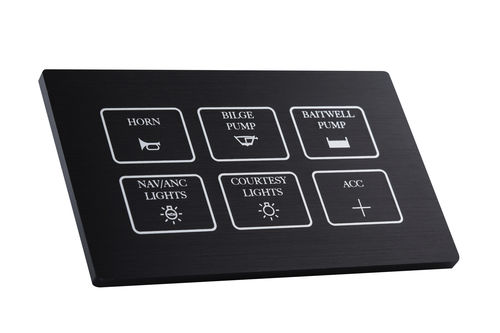 Painel De Comando Para Barco 6K BLACK PANEL Everswitch Para Navio