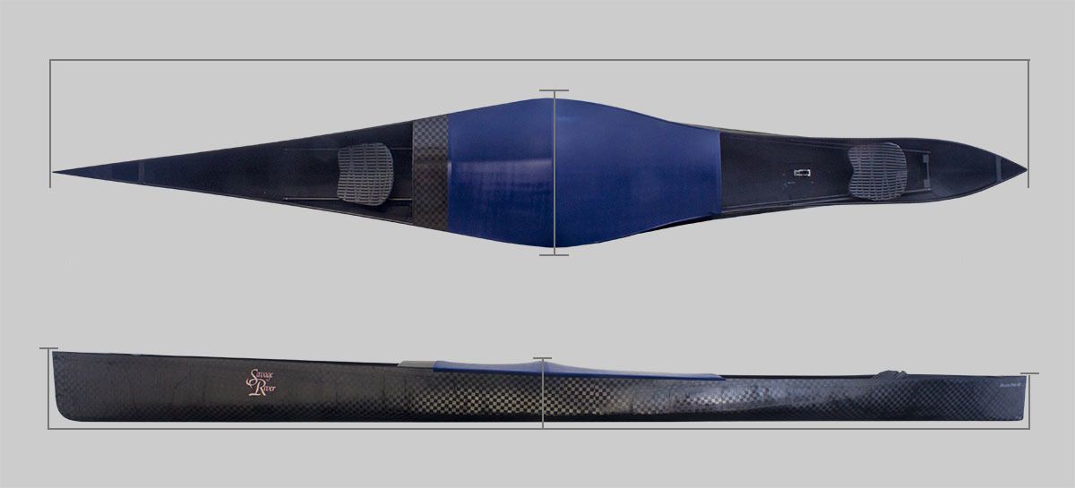 Racing canoe Diller Pro 16 Savage River 2person