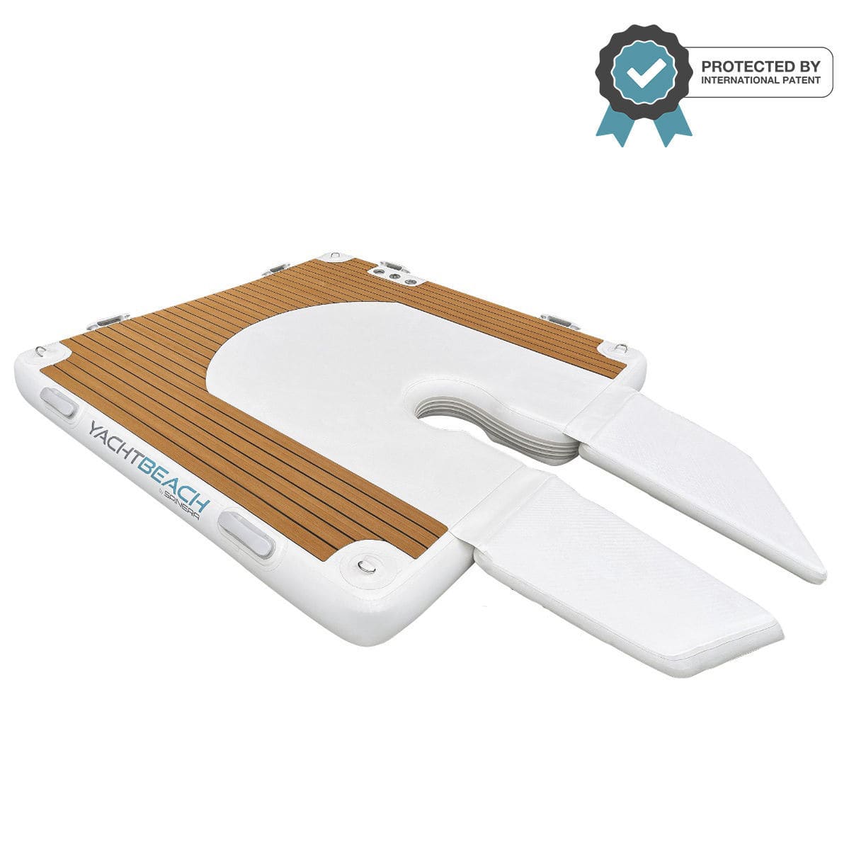 Yacht platform 22421 YACHTBEACH JetXtender inflatable / teak