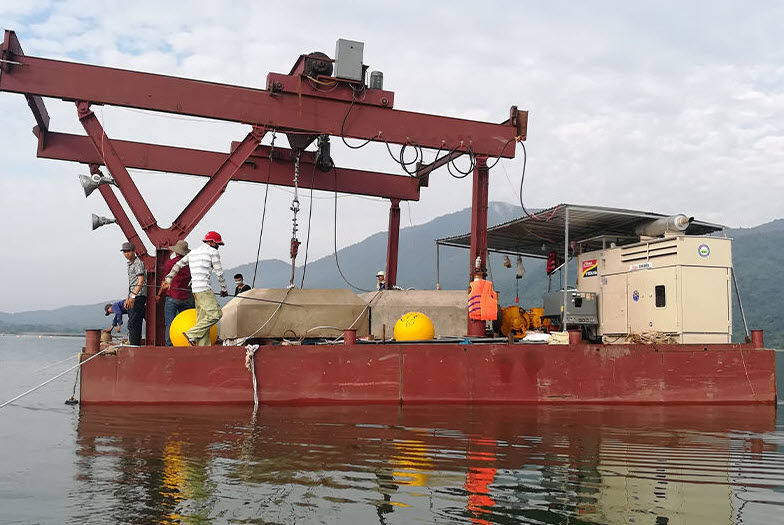 Dock anchoring system Shanghai Qihua Waterborne Engineering Construction Co., Ltd