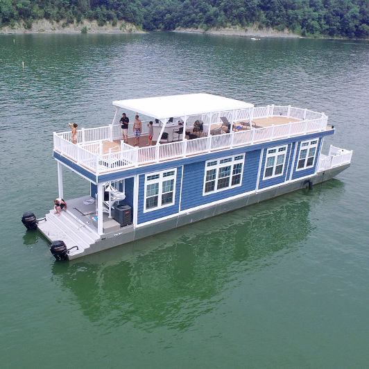 Outboard houseboat The 5 Bedroom Harbor Cottage Houseboats