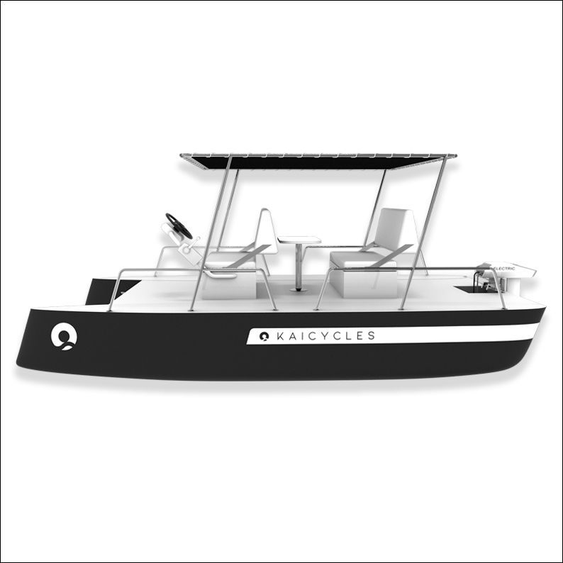 small catamaran outboard boats