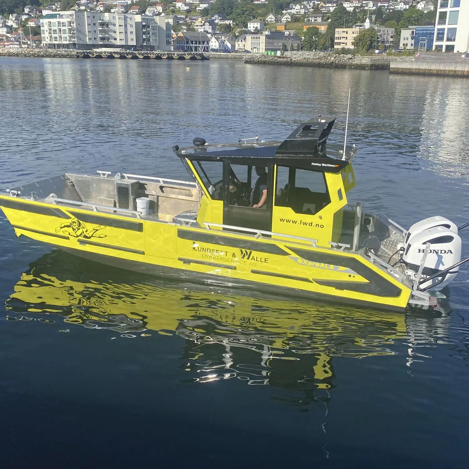 Dive support boat - OXpro AL8 dive - Hatløy Maritime AS - outboard