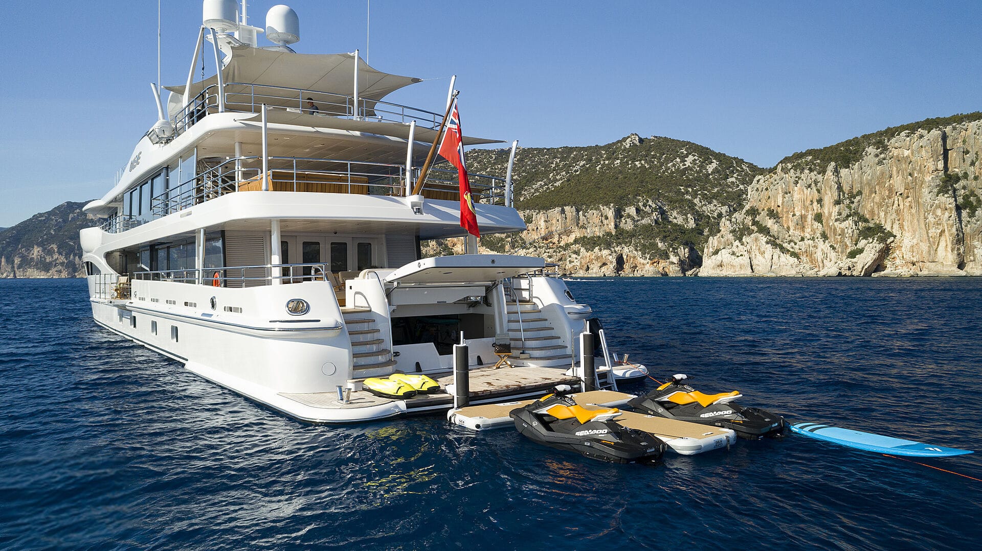 Jetskis platform SEARAFT for yachts / floating / inflatable