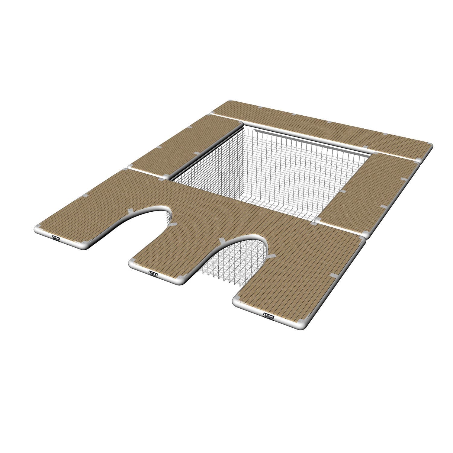 Floating swimming pool - SeaRaft - custom