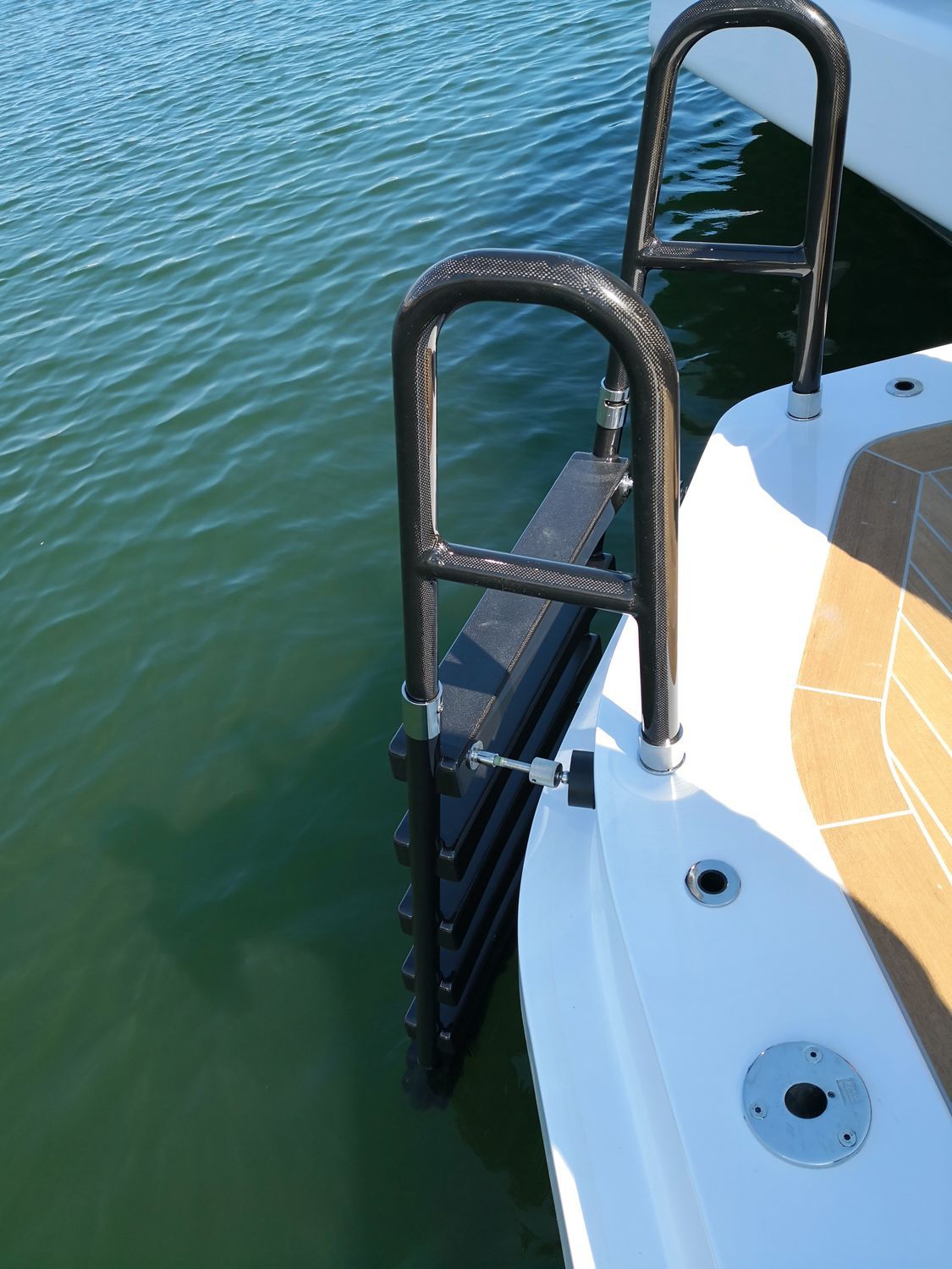 Yacht ladder - Advanced Mechanical Solutions - fixed / swim / stern