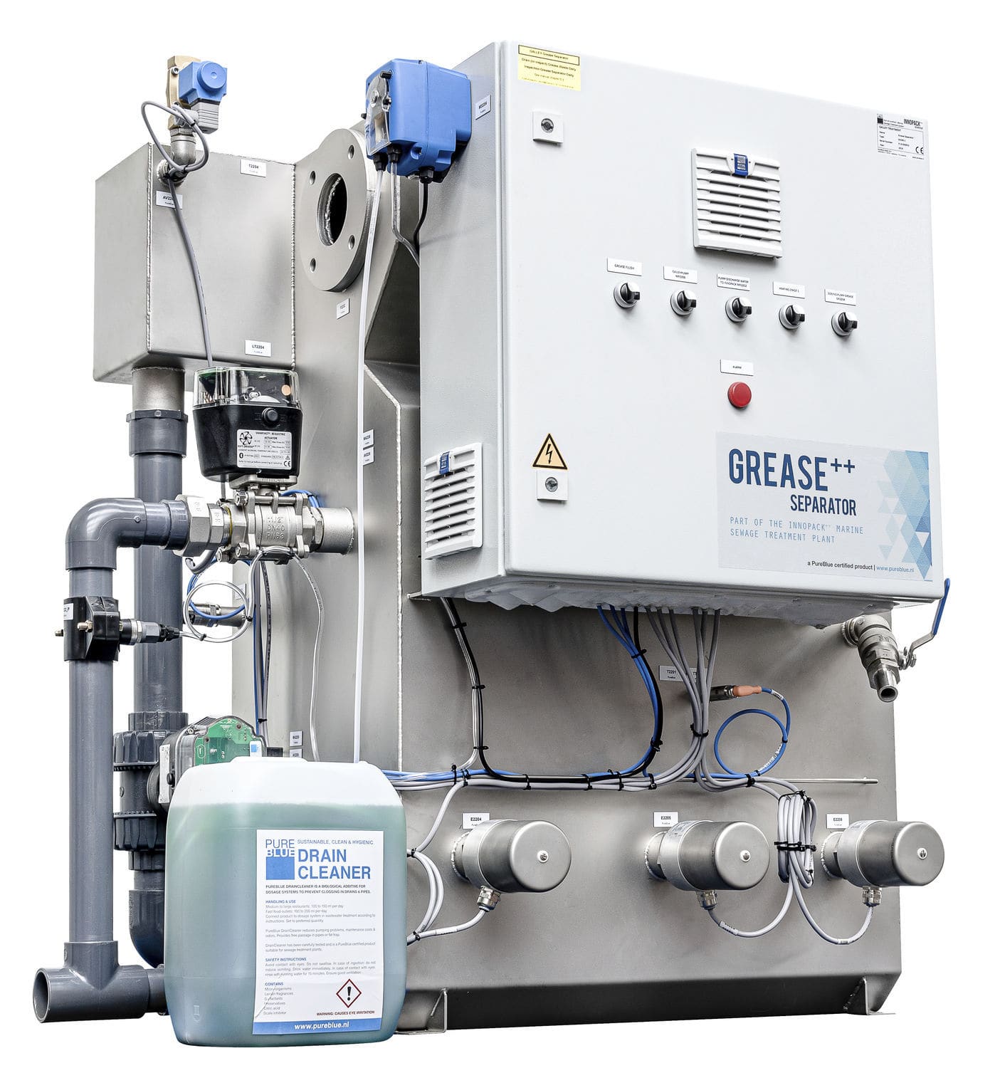 Wastewater treatment system Grease Separator++ PureBlue Water for