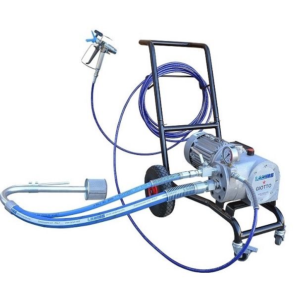 Mobile paint spraying machine GIOTTO airless Larius for shipyards