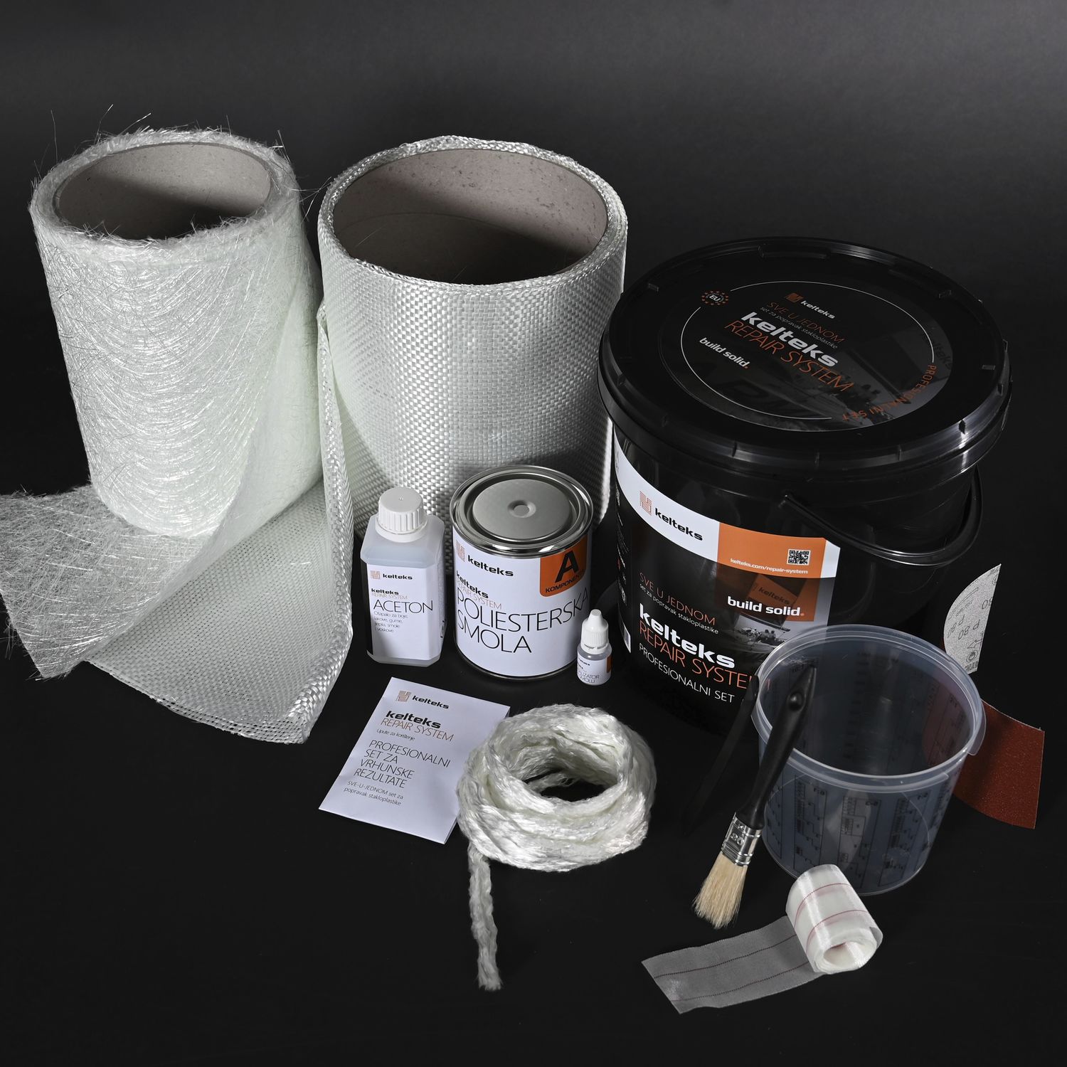 Fiberglass repair kit Kelteks
