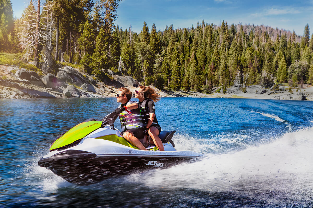 Seated jet-ski - STX® 160 - Kawasaki - three-seater / 160 hp / 4