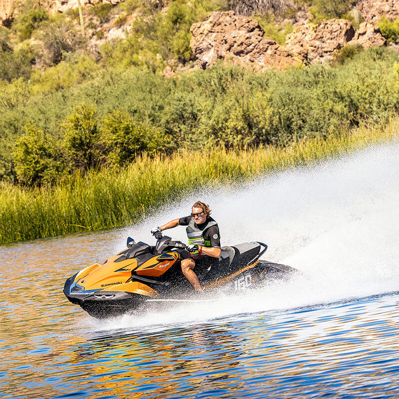 Seated jet-ski - ULTRA® 160LX-S - Kawasaki - three-seater / 160 hp / 4 ...