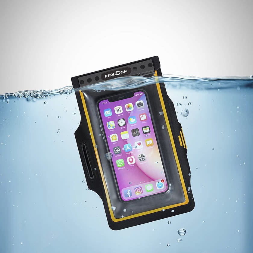 Mobile phone waterproof pouch armband Fidlock Gmbh for