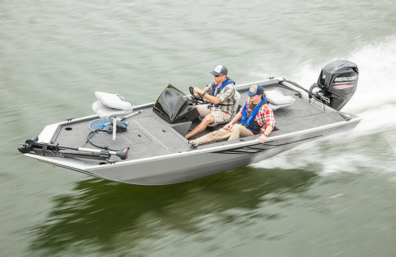 Outboard crappie boat 16 STORM Crestliner side console / sport