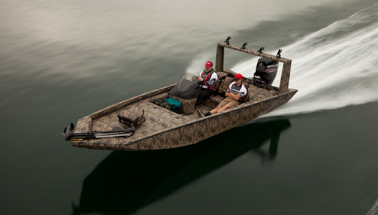 Outboard bass boat 20 Catfish Lowe side console / open / sportfishing