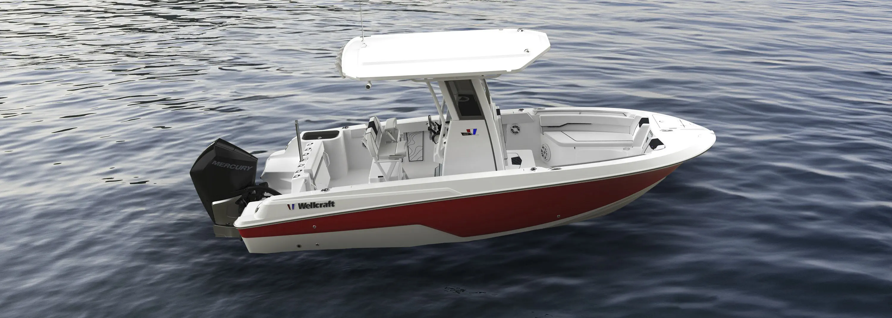 Outboard center console boat - 223 Fisherman - Wellcraft - sport
