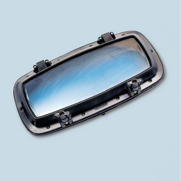 Hublot Rectangulaire Pour Bateau/camping-car - Dimensions 40x20 Cm, Verre Trempé 4mm, étanche, Ouverture à 90°