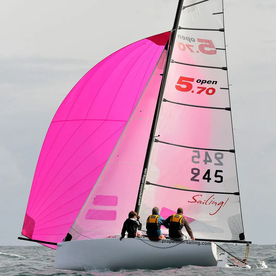 Racing Sailboat Open 5 70 Hobie Cat Europe Sport Keelboat With Bowsprit Transportable