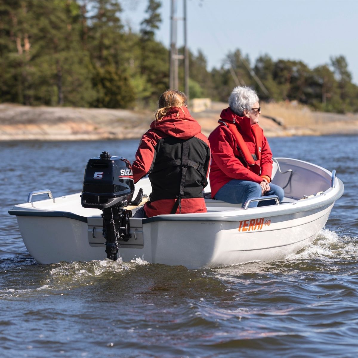 Outboard Small Boat 440 Terhi Oy Open Sport Fishing 4 Person Max