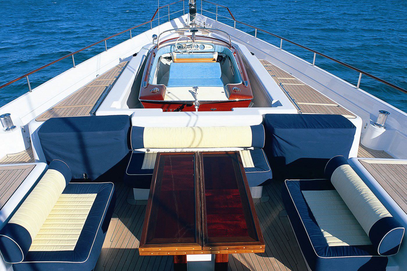 Cruising sailing superyacht MITSEAAH Pendennis center cockpit