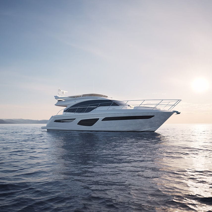 Cruising motor yacht F55 Princess flybridge / 3cabin