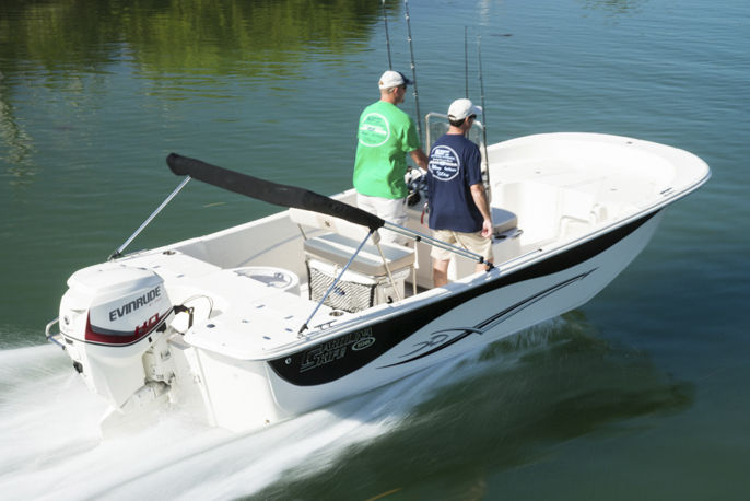 Outboard bay boat - 198 DLV - Carolina Skiff - center console / sport ...