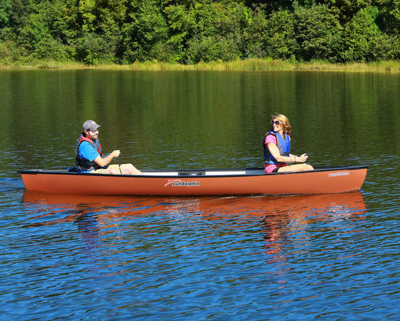 Recreational canoe - MACKINAW - KL Outdoor - 3-person / polyethylene