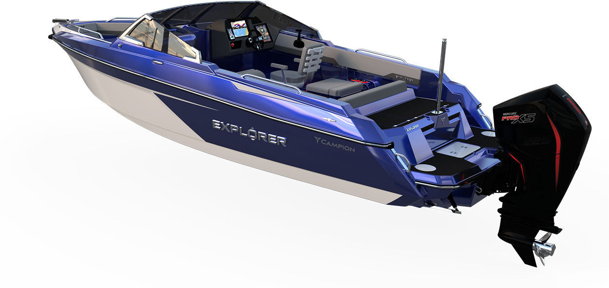 Outboard runabout - EX22DC - Campion - dual-console / open / ski