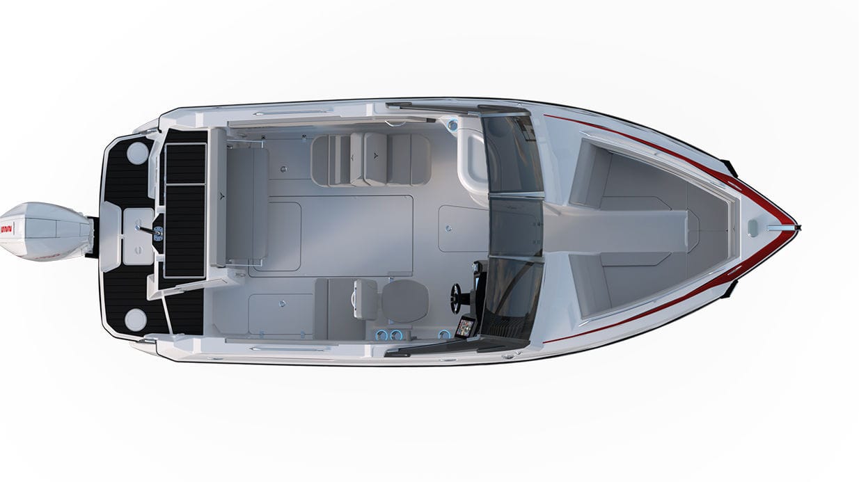 Outboard runabout - EX22DC - Campion - dual-console / open / ski