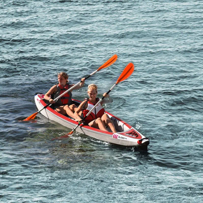 Sit-on-top kayak - SLIDER485 - Zebec - inflatable / sea / white-water