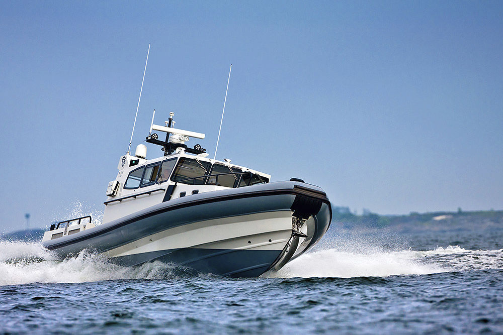 Hydrojet inflatable boat 50 Rupert Marine diesel / twinengine