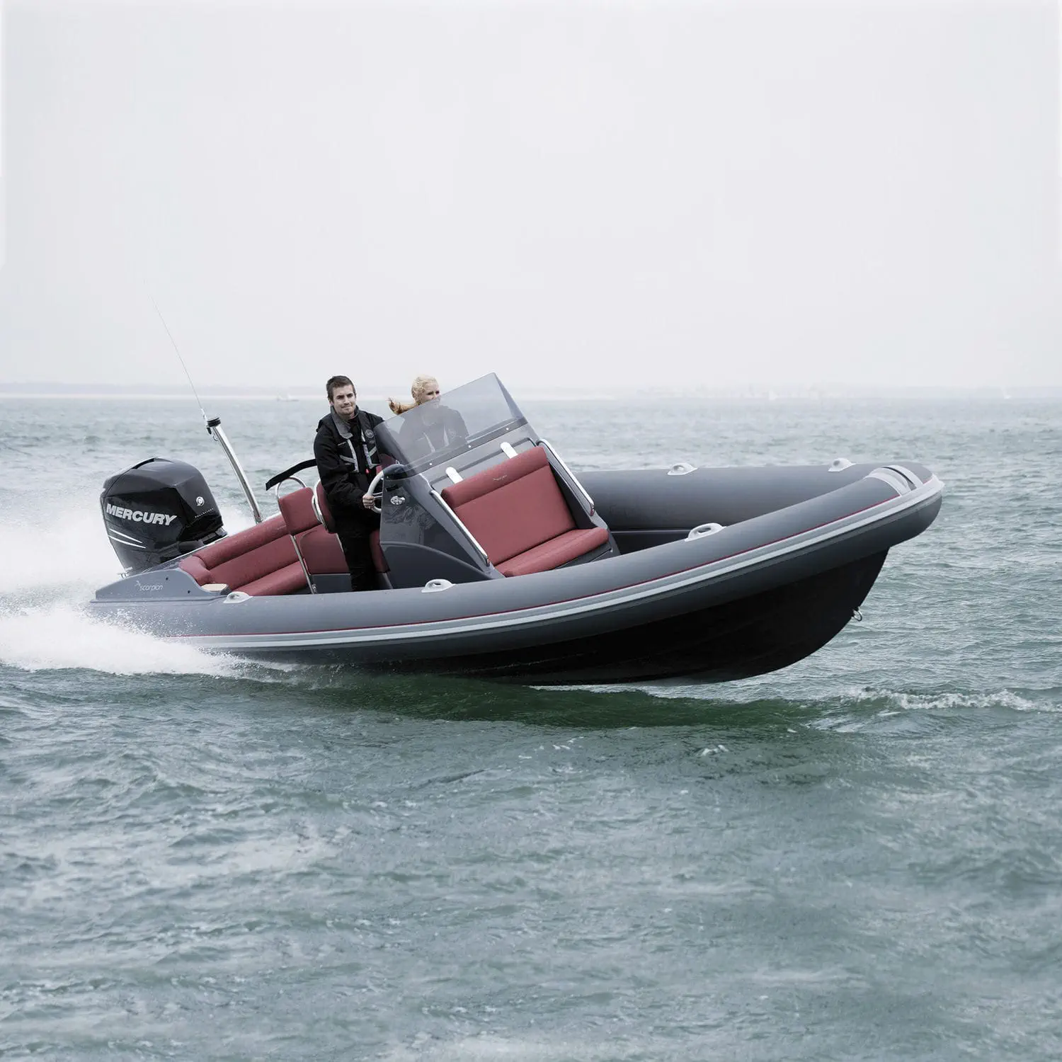 Outboard inflatable boat - Serket 78 - Scorpion RIBS - rigid