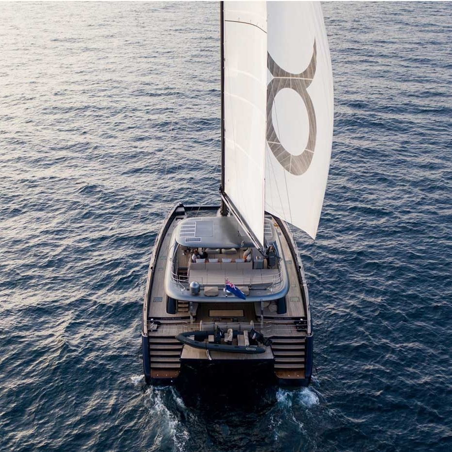 Catamaran sailing yacht 80 ECO Sunreef Yachts cruising / 5cabin