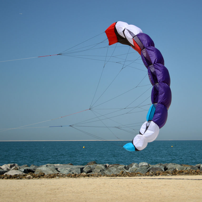 Parafoil kitesurf kite CONTROL Flexifoil recreational