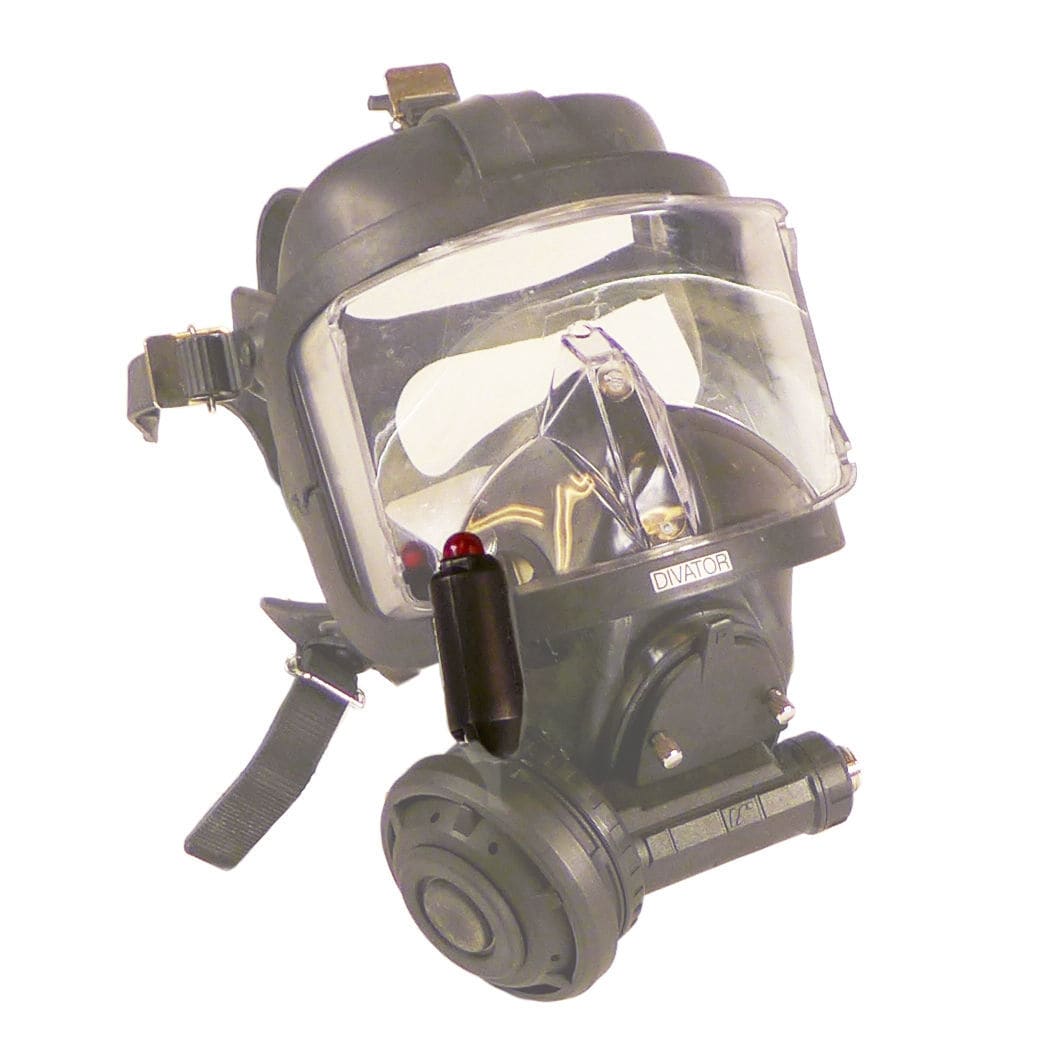 Full face dive mask DHUD Interspiro for professional diving