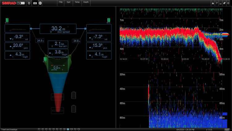 Fishing ship monitoring system - TV80 - Simrad - trawl