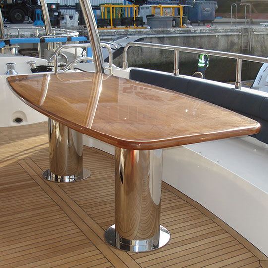 Stainless steel boat table pedestal - T 265 - Besenzoni SpA