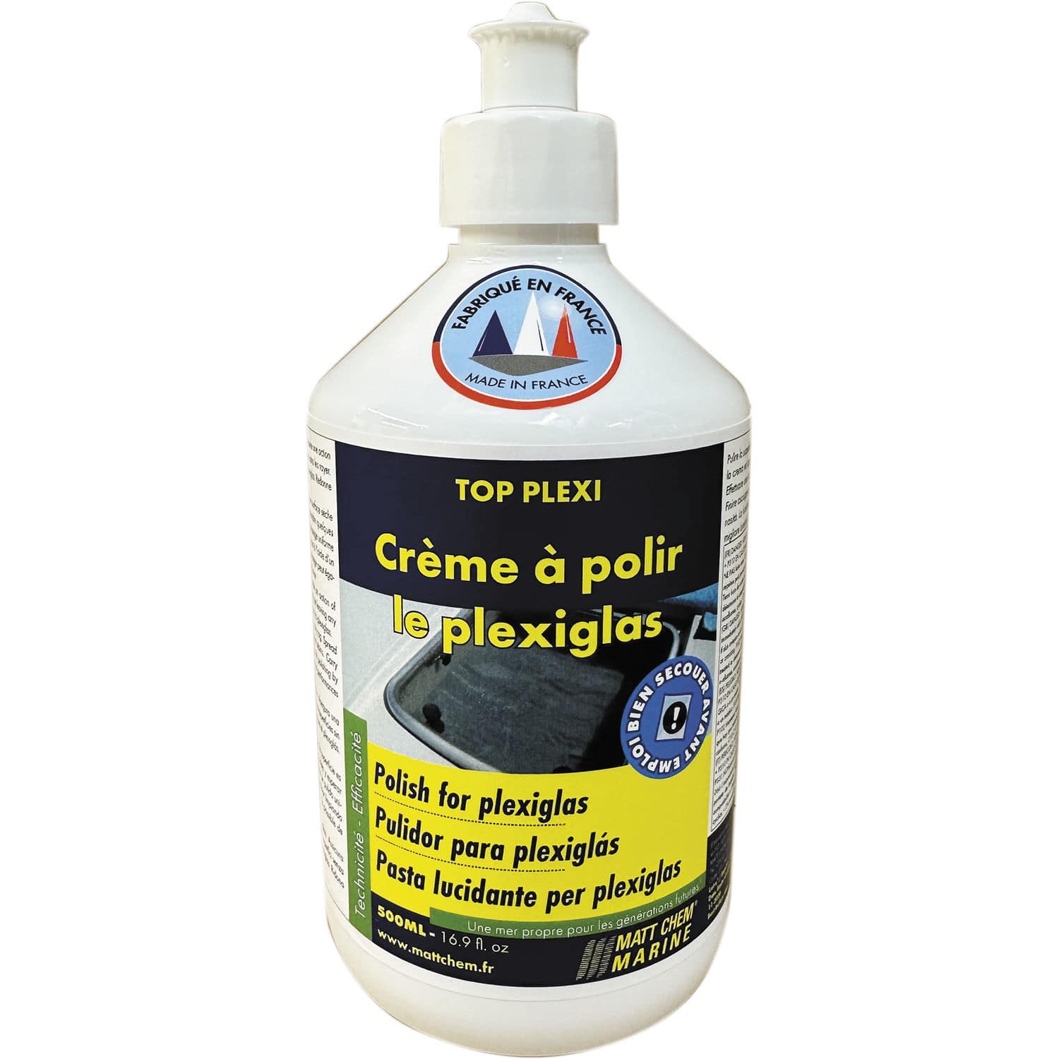 Plexiglas® polish TOP PLEXI MATT CHEM MARINE energyefficient