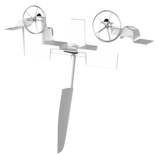 Sailboat steering Mamba™ Lewmar hydraulic / mechanical / power